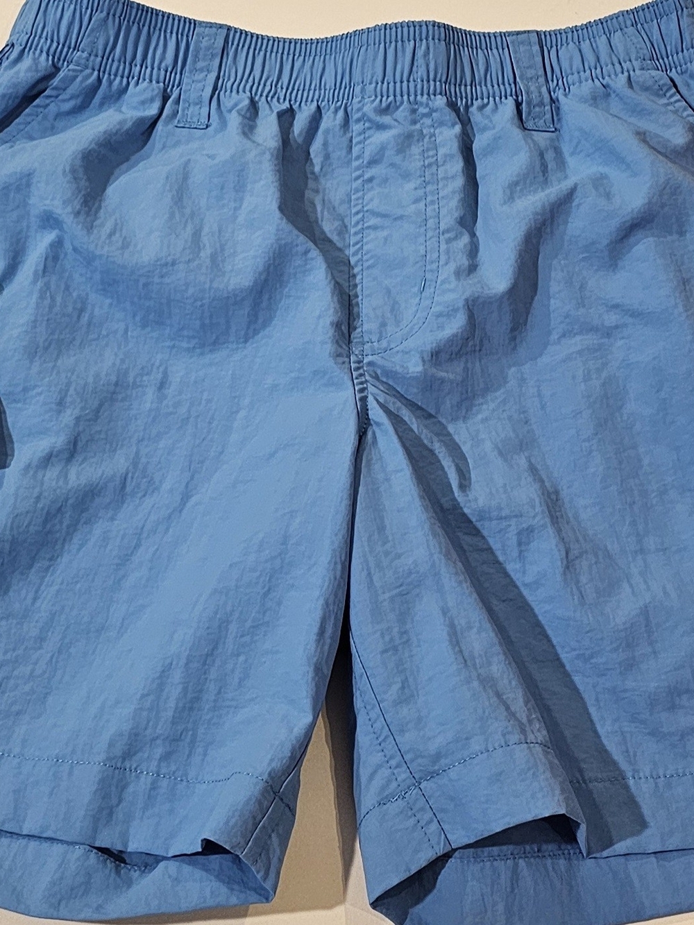 Southern Tide Light Blue Elastic-Waist Kids Shorts